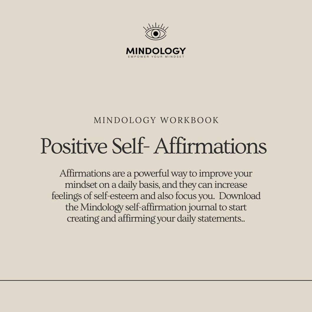 Mindology - Positive Self- Affirmations Workbook